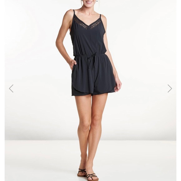 Toad&Co Pants - Toad&Co Laser Cut Sunkissed Romper - Dark Grey